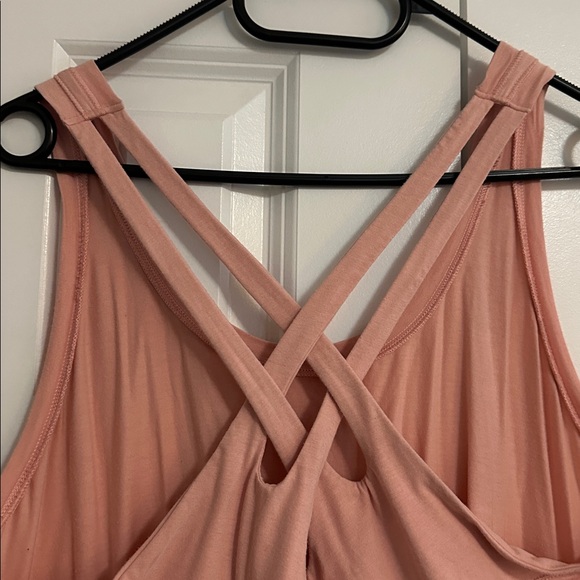 Calia Criss Cross back sleeveless cotton modal tank top size XL pink - Picture 3 of 8
